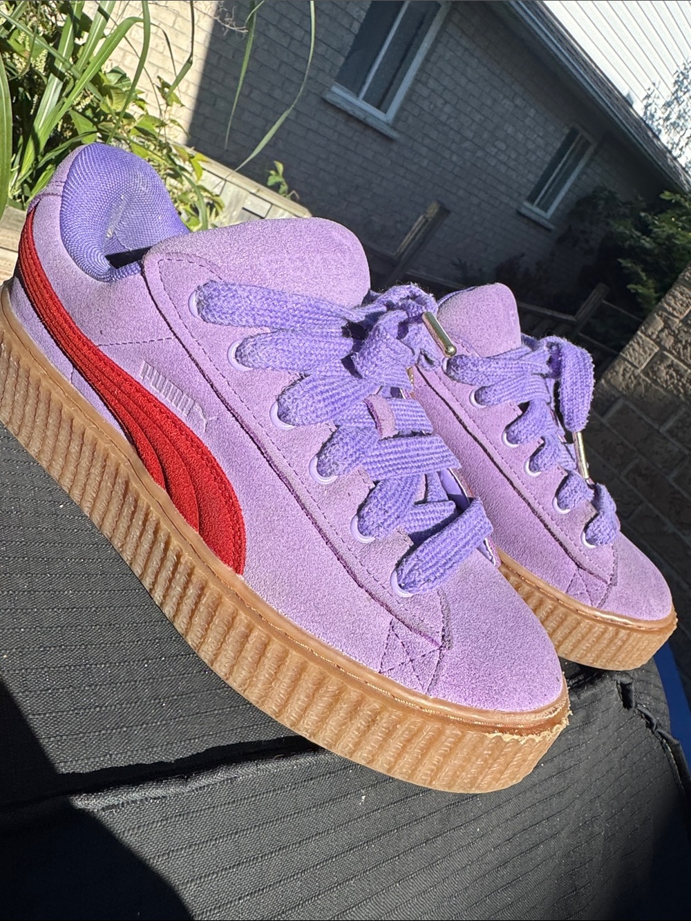 Puma purple fenty shoes 40 us 9